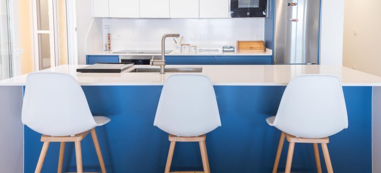 Cocina azul